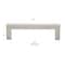 Gliderite Hardware 3-3/4 in. Center to Center Solid Square Bar Pull Champagne Gold 21683-96-SN-1 - alternate 4